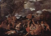 Bacchanal with a Lute-Player Poussin